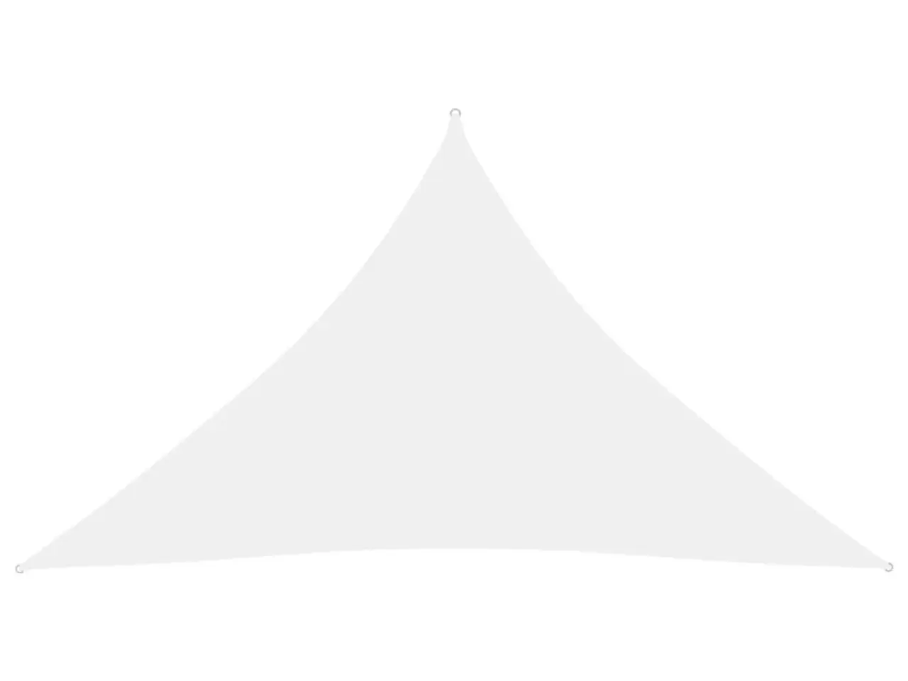 Billede 1 - Solsejl 2,5x2,5x3,5 m trekantet oxfordstof hvid