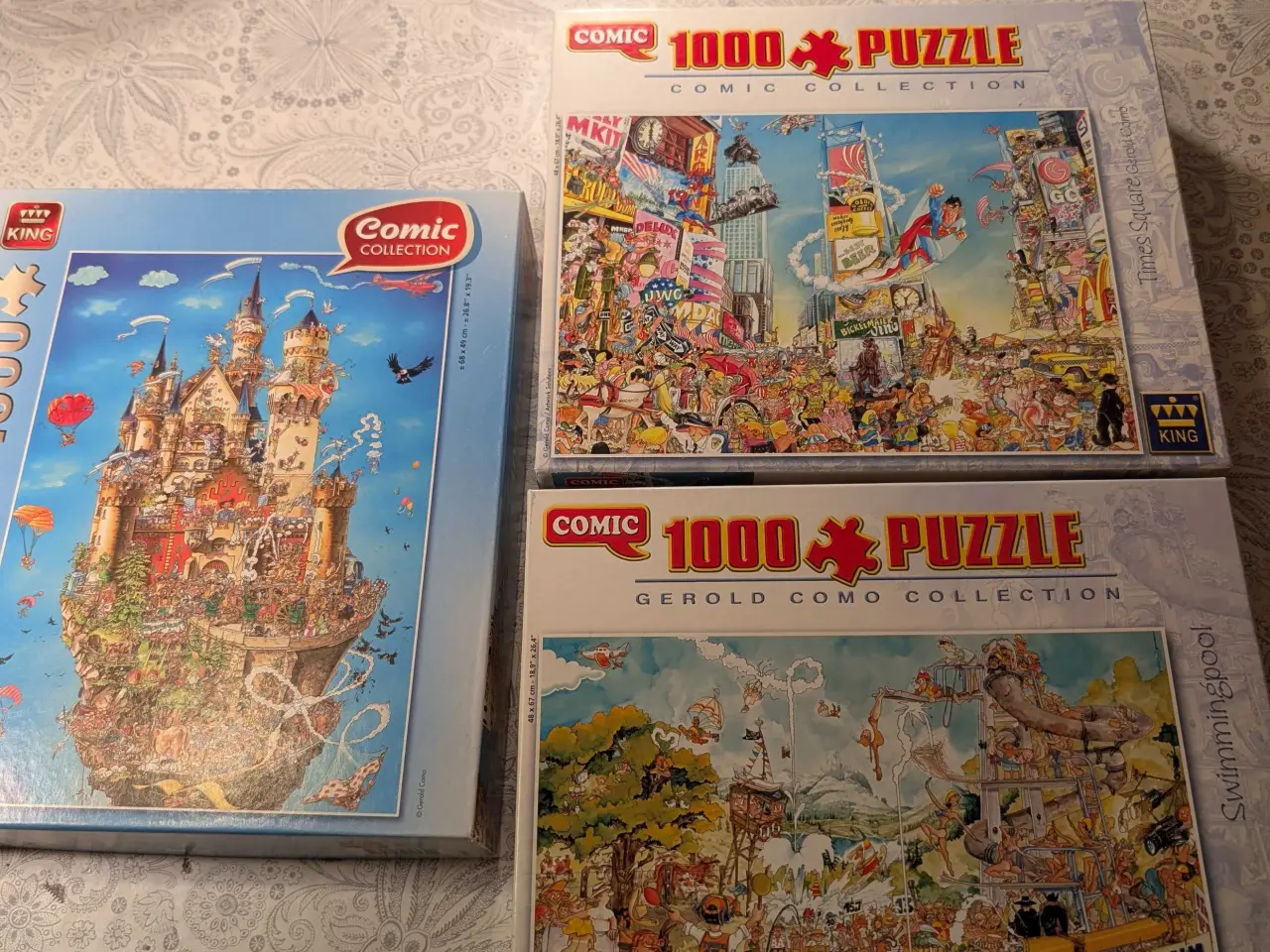 Billede 1 - Sjov motiv puslespil 1000 brikker