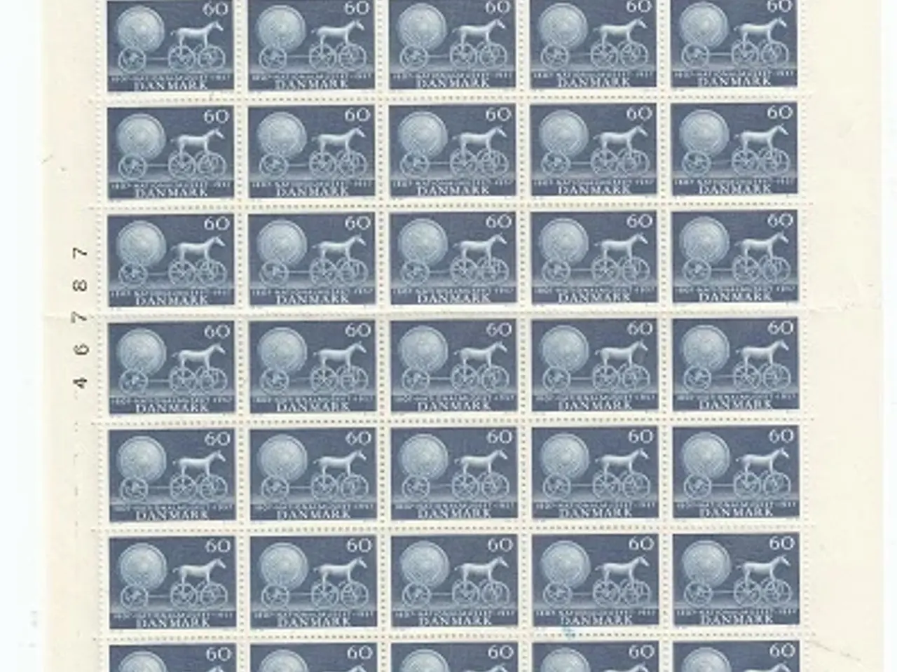 Billede 6 - Ældre danske helark. 10 stk. Postfriske