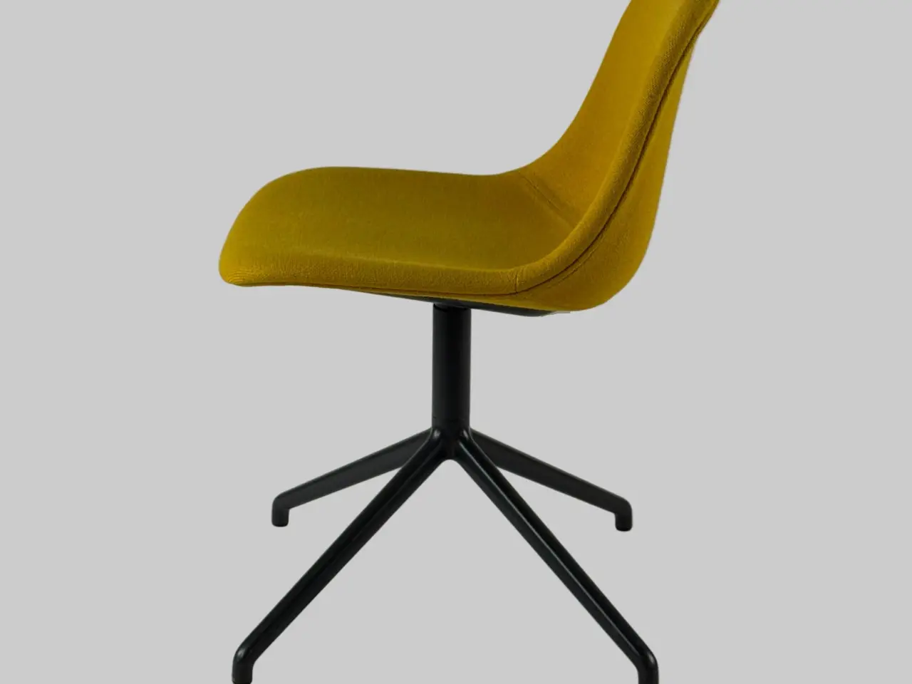 Billede 4 - Muuto Fiber Side Stol – Gul/Antracitgrå Stel