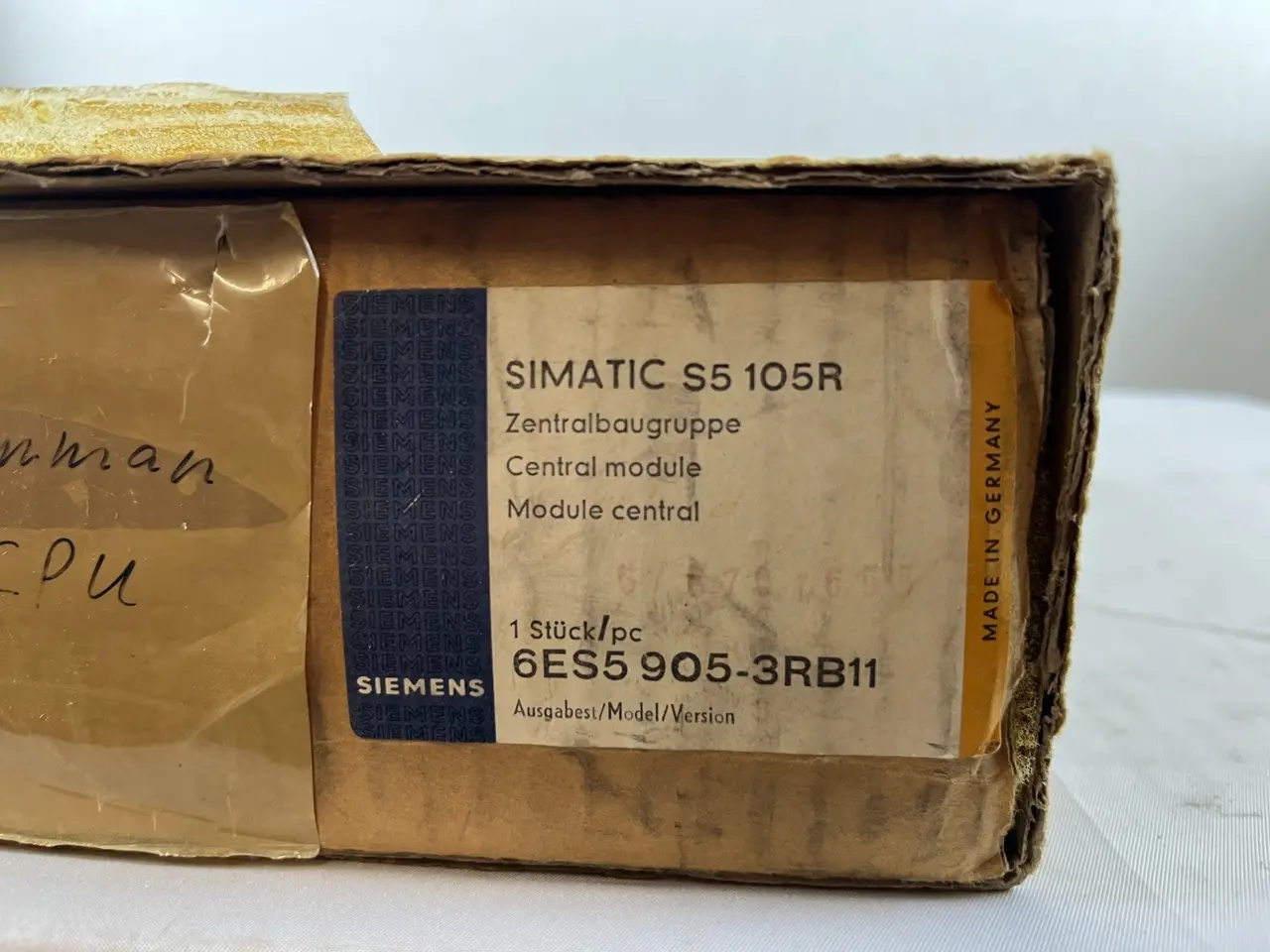 Billede 5 - Siemens SIMATIC S5-105R CPU905 Central modul 6ES5