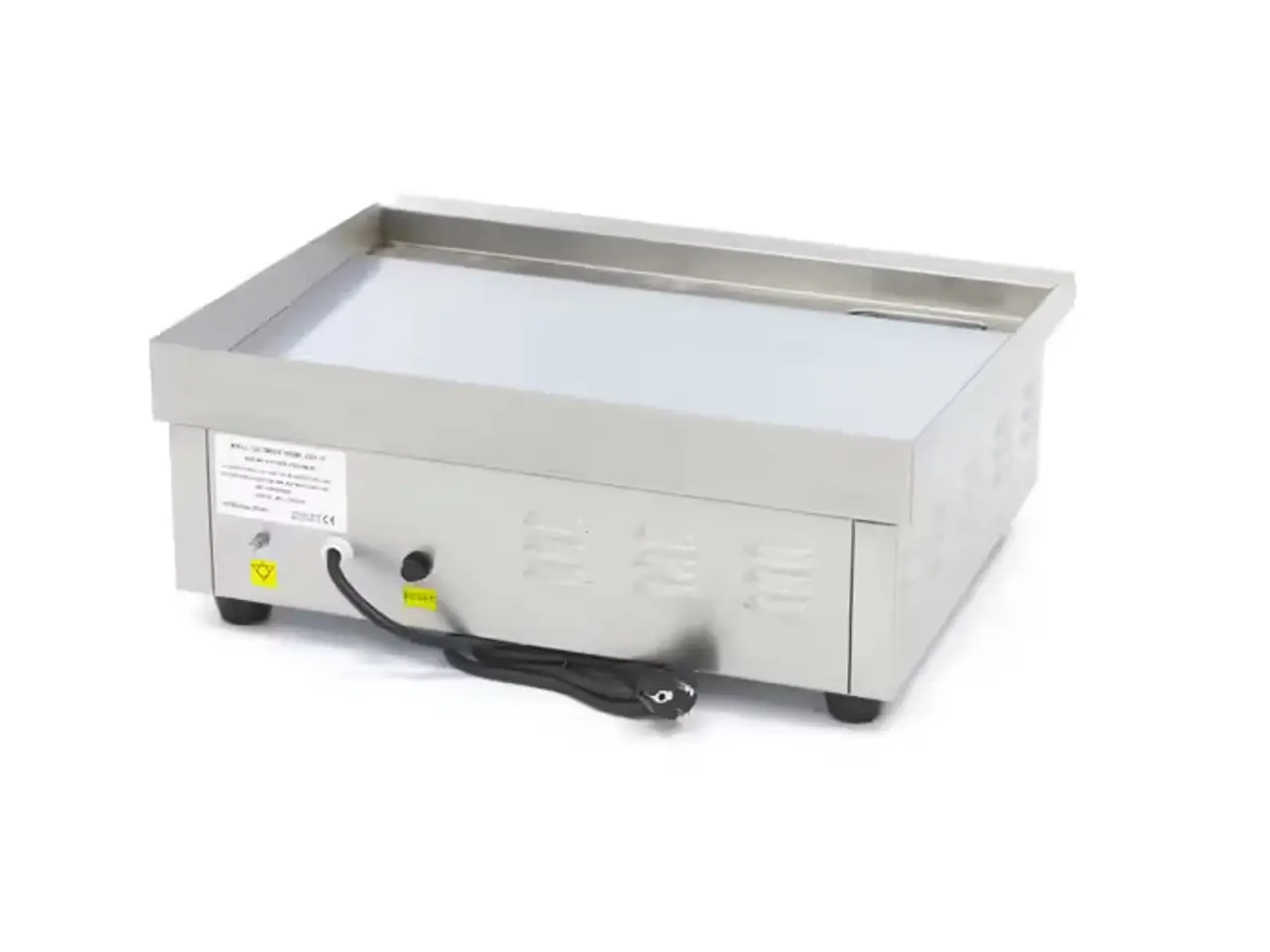 Billede 6 - Maxima Elektrisk Stegeplade 55 cm – Krom – Glat