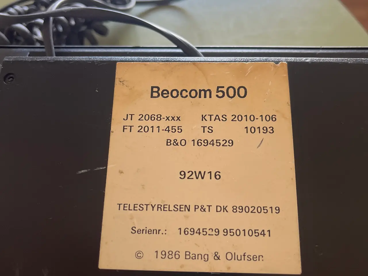Billede 2 - Bang & Olufsen, Beocom 500
