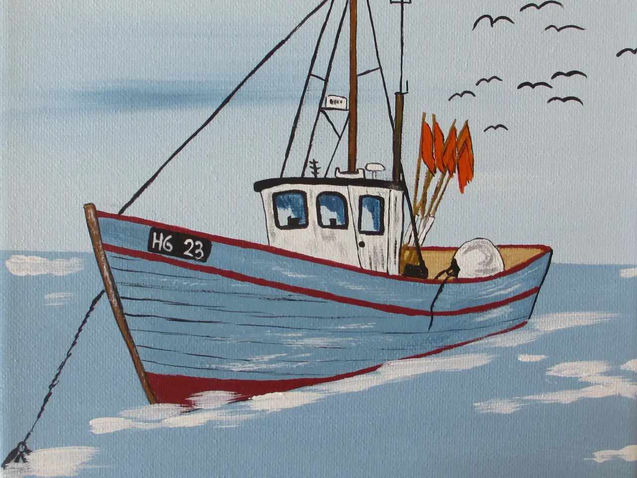 Billede 1 - ACRYL-MALERI nr. 481