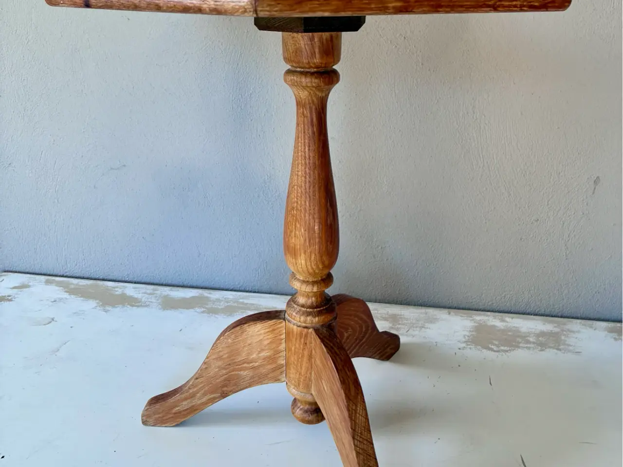 Billede 3 - Smukt vintage eg kakkelbord / plantebord