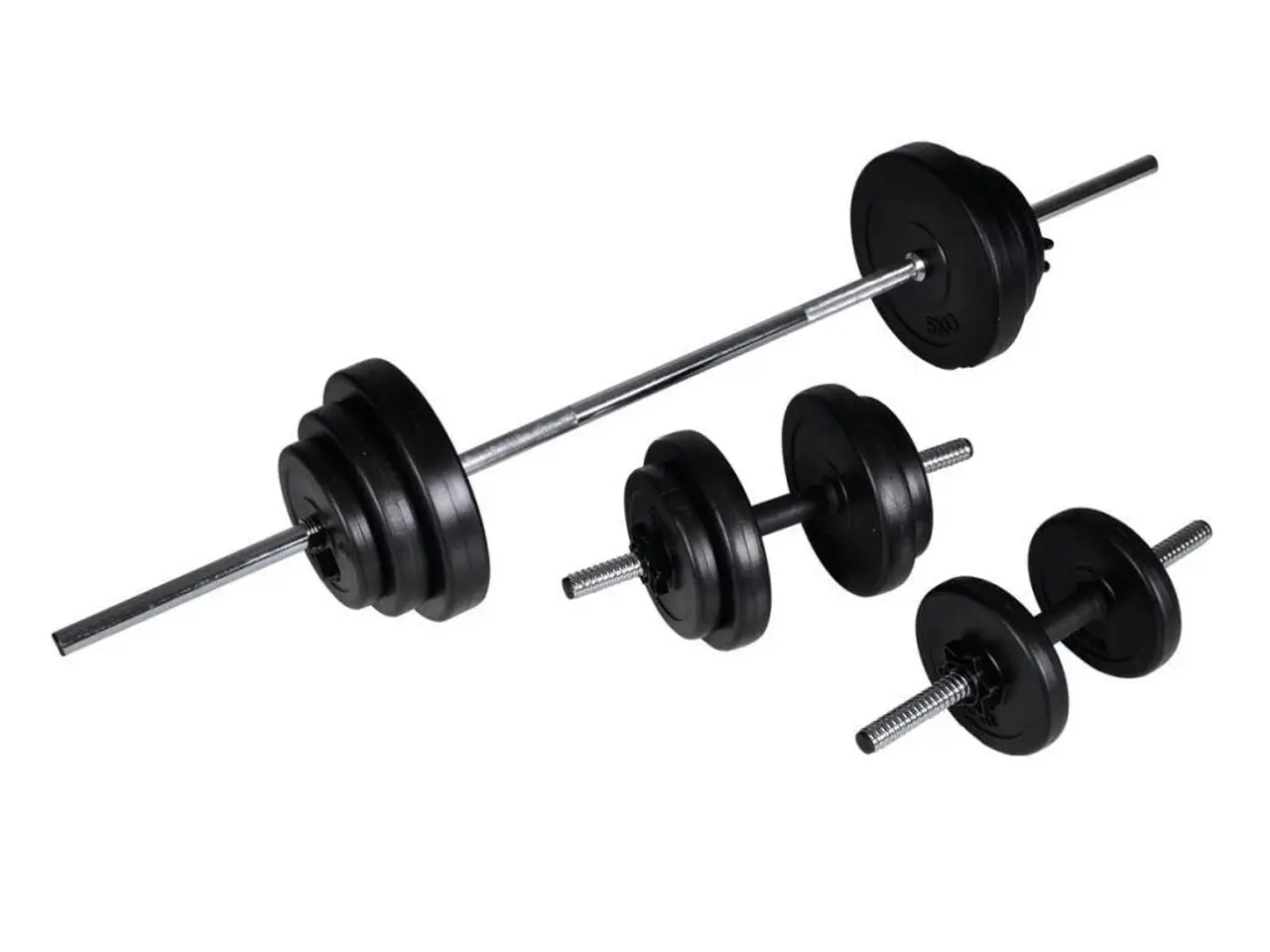 Billede 1 - Vægtstangs- og håndvægtssæt 30,5 kg