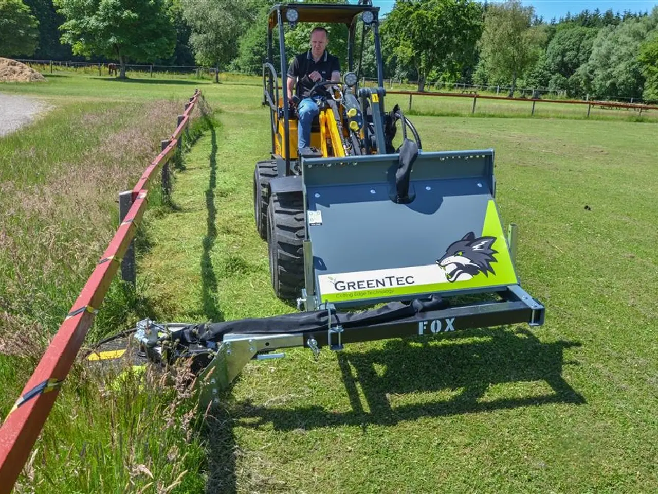 Billede 1 - GreenTec Kantklipper FOX redskabsramme med RI82 kantklipper