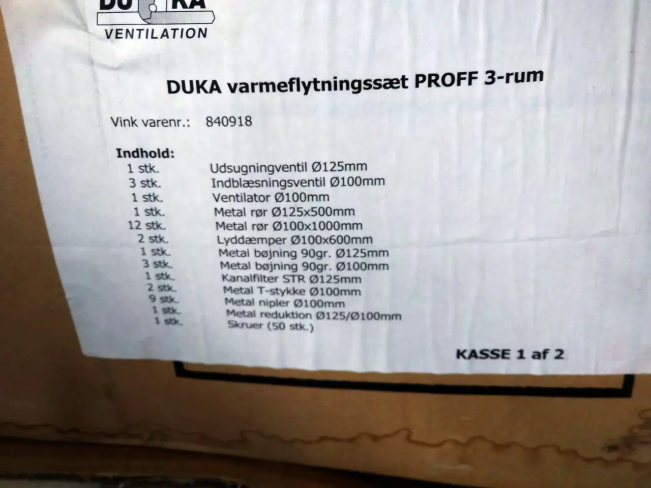 Billede 2 - Varmeflytningssæt