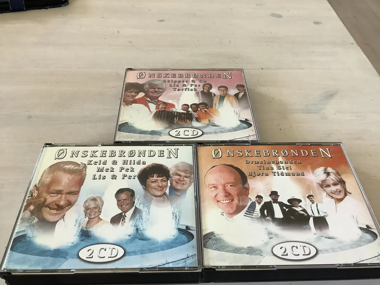 Billede 1 - 3x2 cd ønskebrønden dansk musik