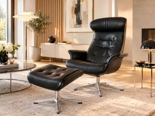 CONFORM TIMEOUT LARGE – SPECIALMODEL I SORT LÆDER