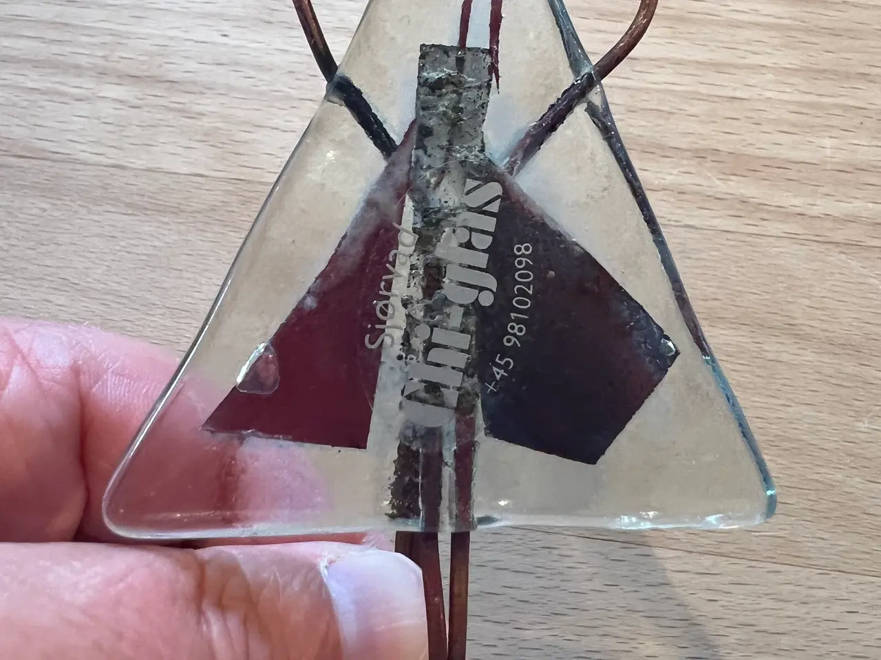 Billede 3 - Lille Krog lavet af glas fra Sjørvad Chi-Glas