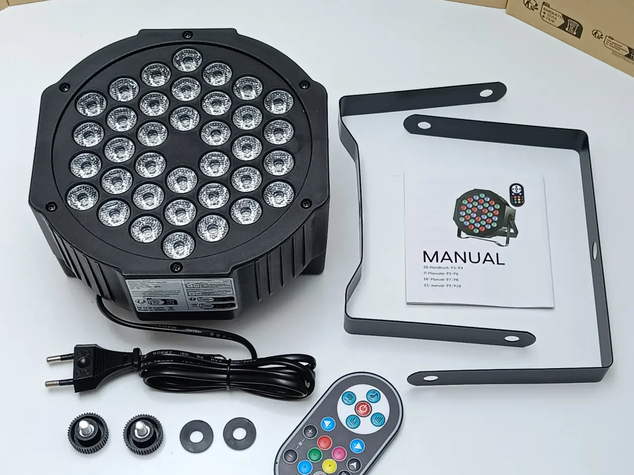 Billede 8 - NY! 36 RGB LED Diskolys + Fjernbetjening + DMX