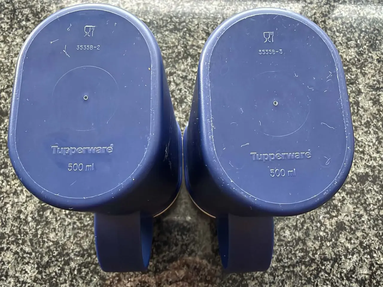 Billede 3 - Tupperware kandesæt – 500 ml (blå), 2 stk.
