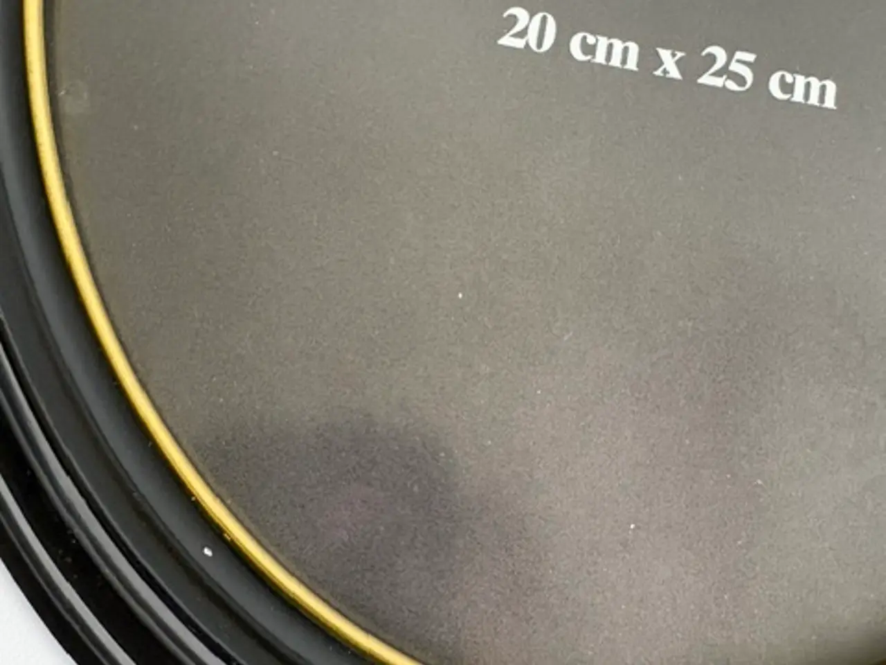 Billede 3 - Oval sort billedramme med passepartout