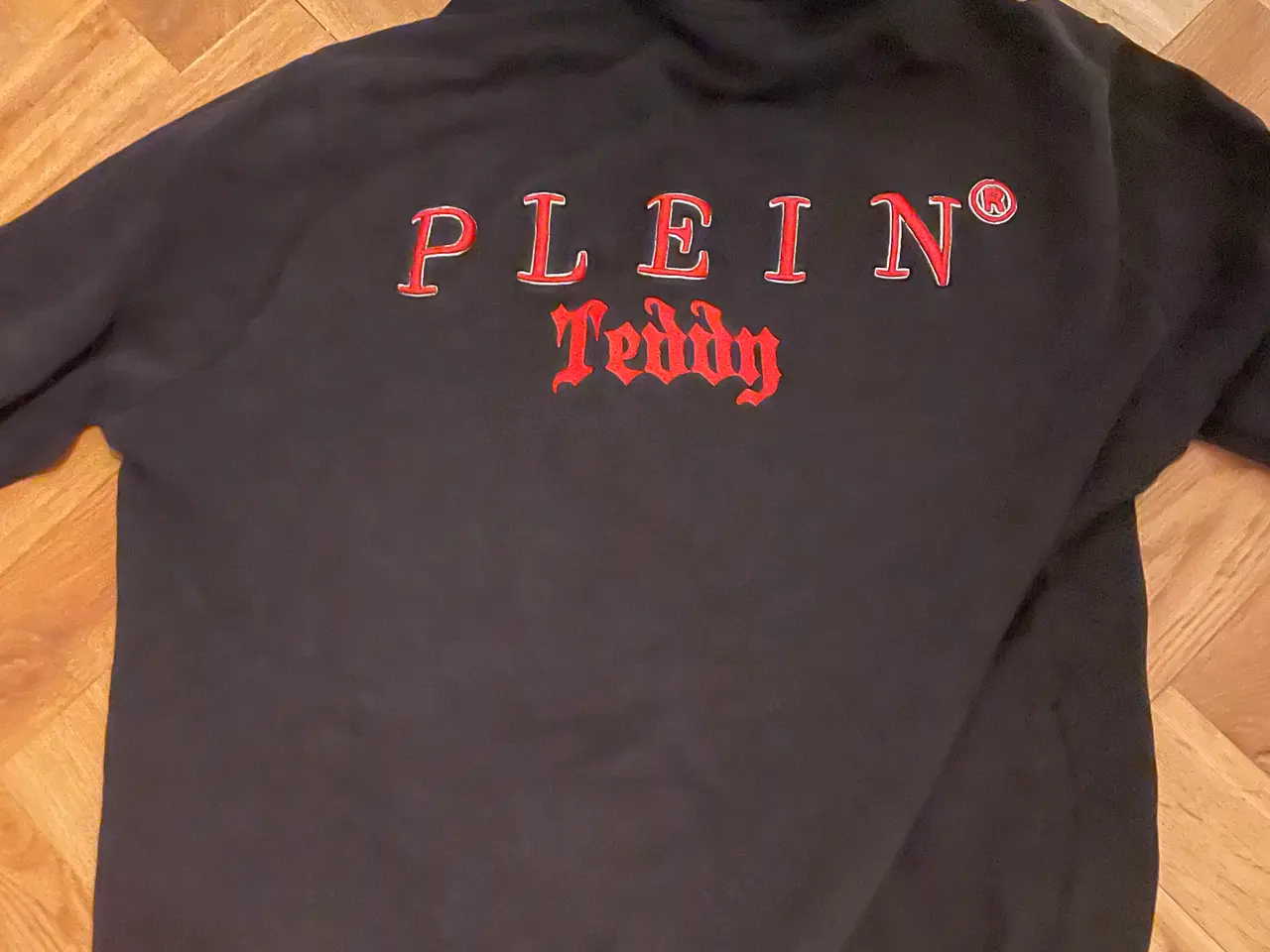 Billede 2 - Philipp Plein Teddy Bear Hoodie – sort/rød