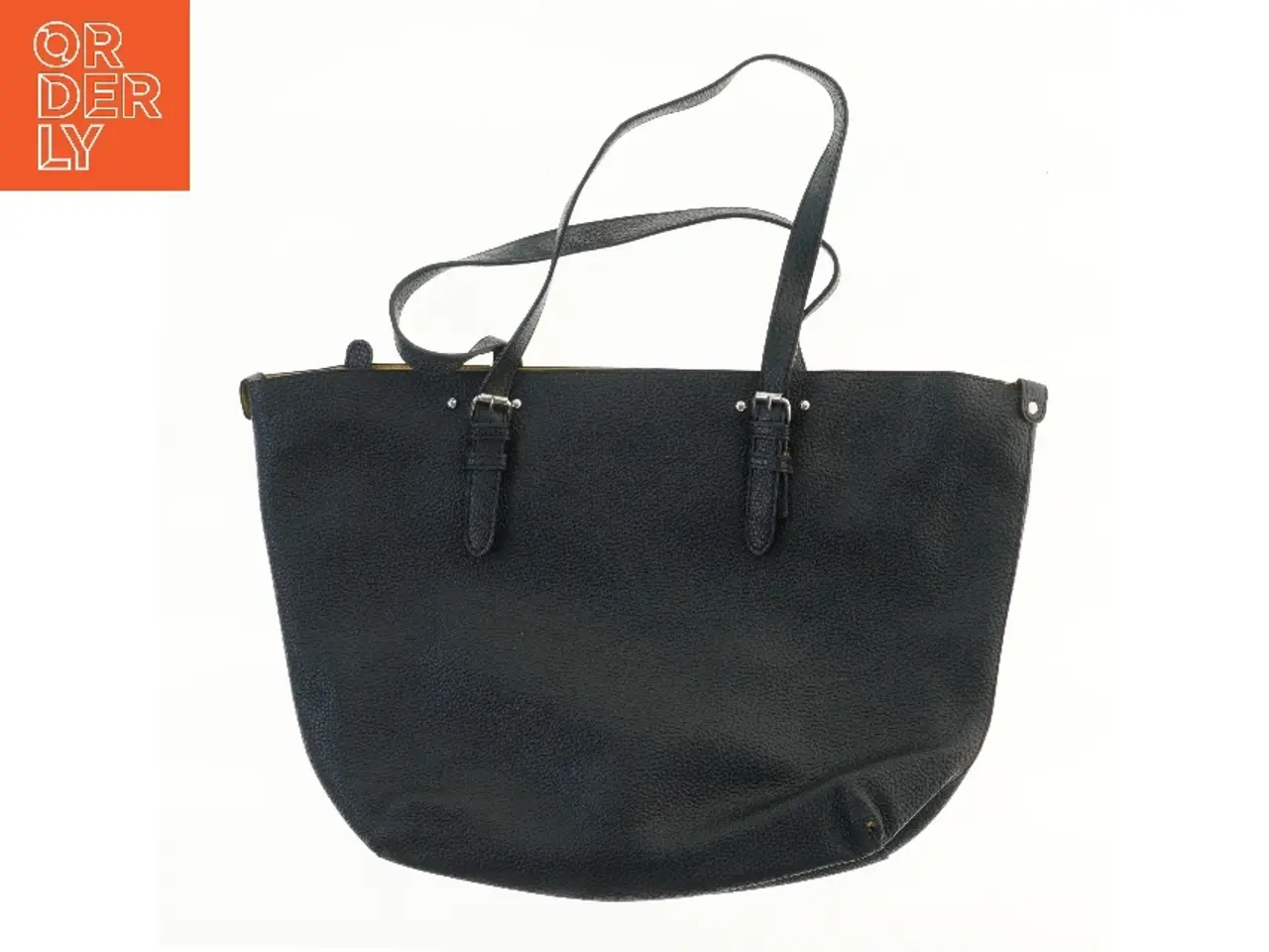 Billede 2 - Sort håndtaske (str. 50x32 cm)