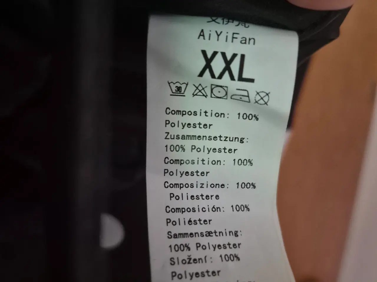 Billede 7 - Pæn sort med hvide prikker jakke