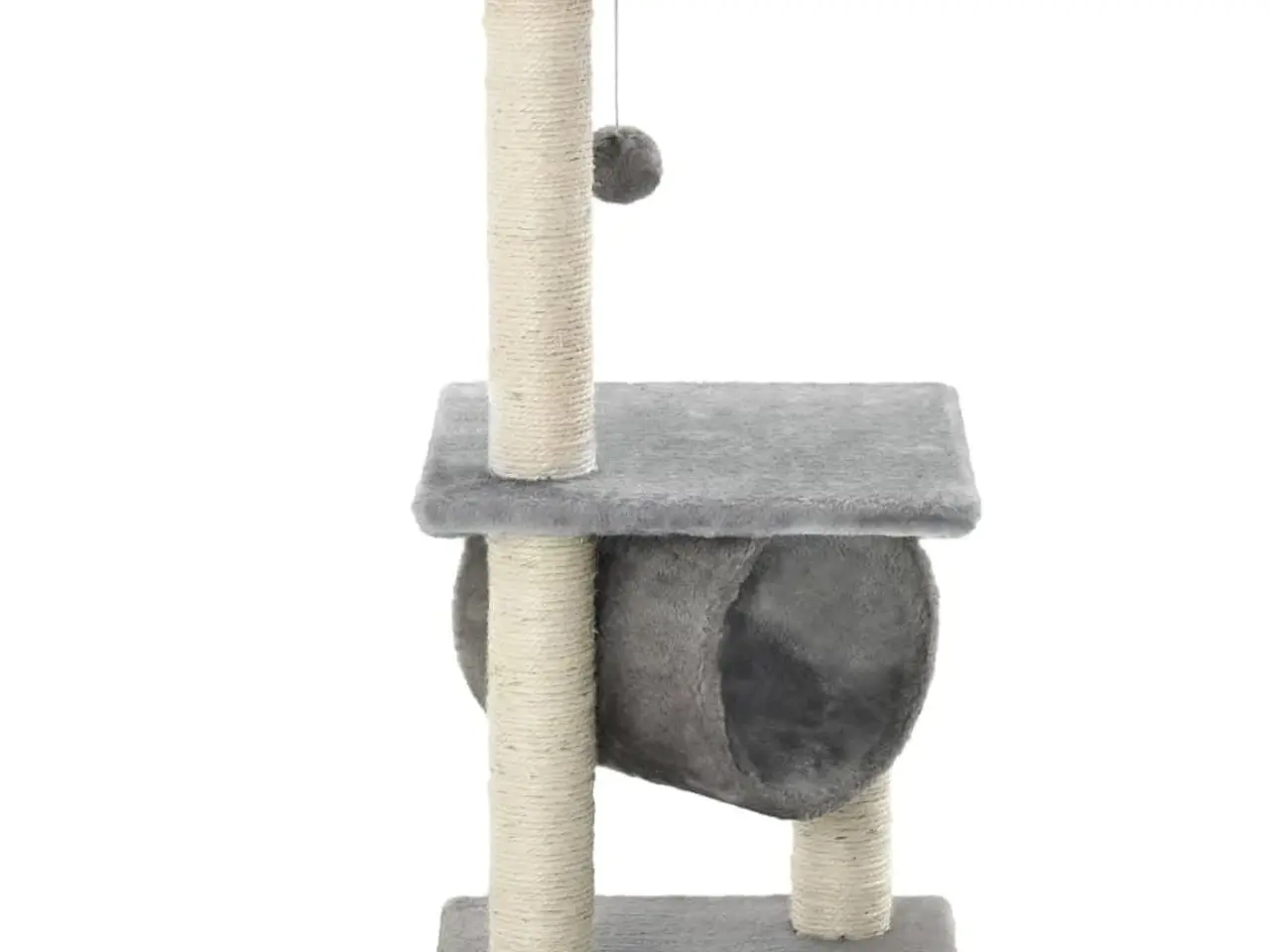 Billede 3 - Kradsetræ til katte med sisal-kradsestolper 65 cm - grå