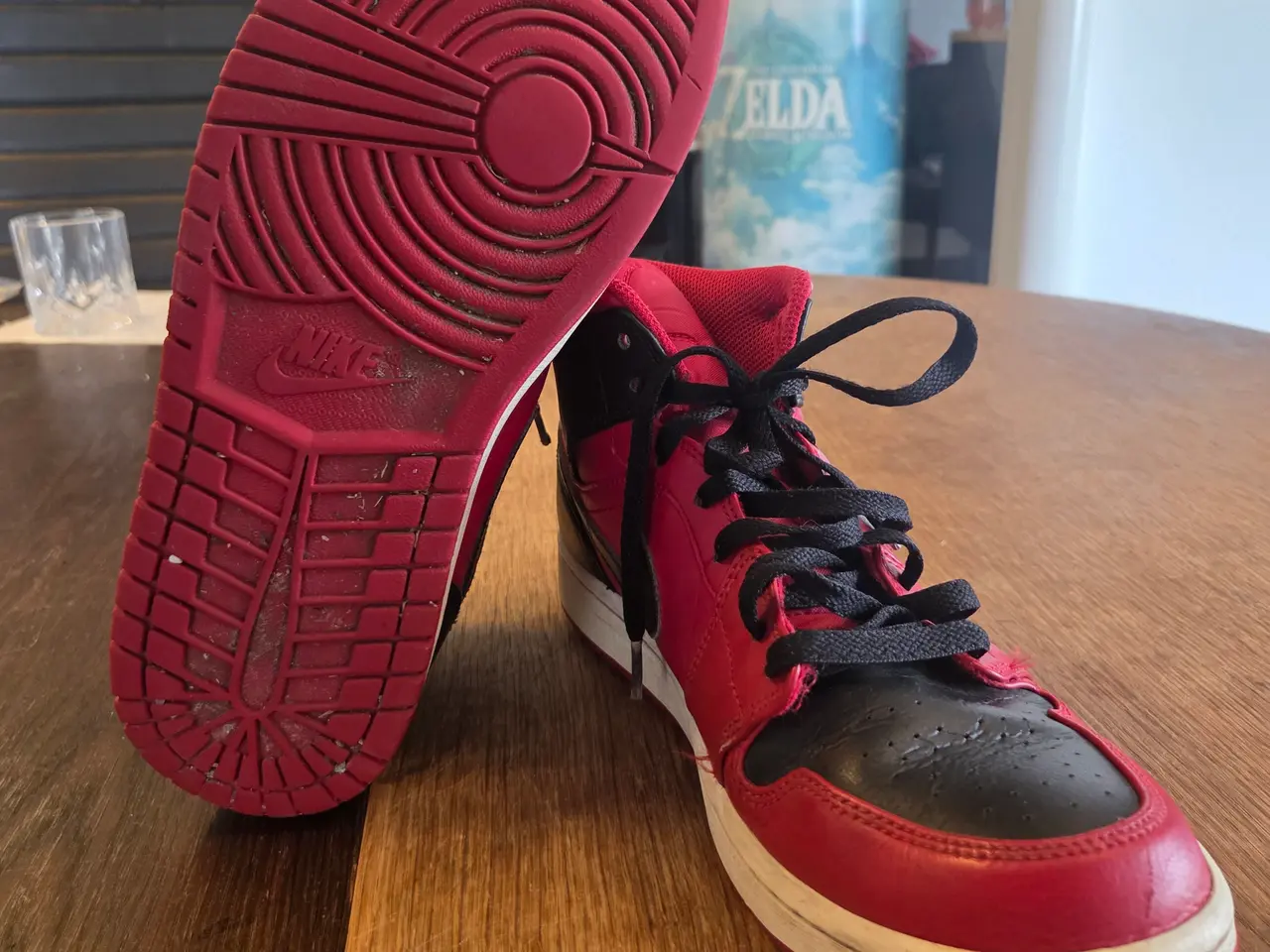 Billede 2 - Nike Air Jordan 1 Reverse Bred Rød Sort str 43