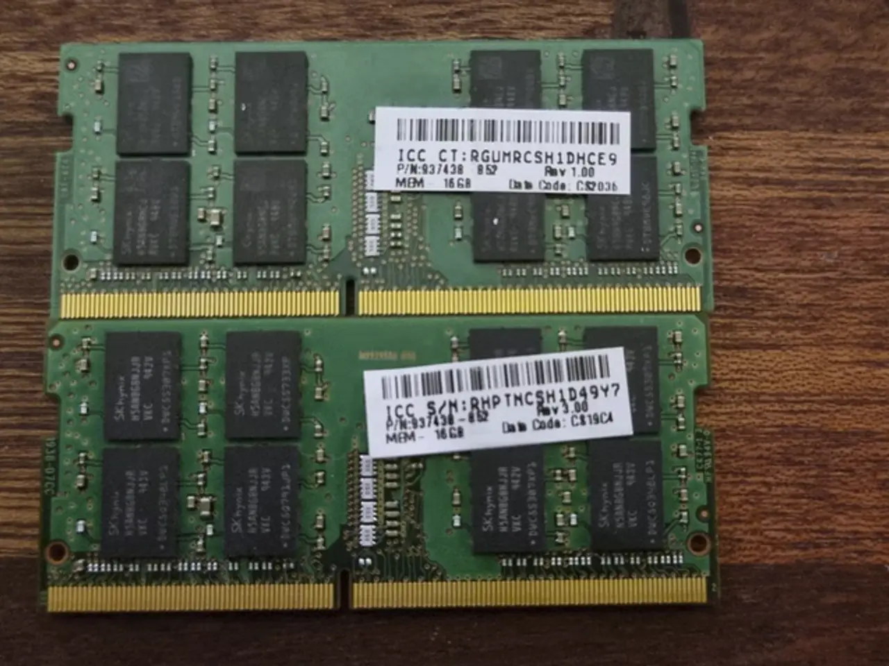 Billede 2 - SK hynix 32GB (2x16GB) DDR4 PC4-2666V SO-DIMM RAM
