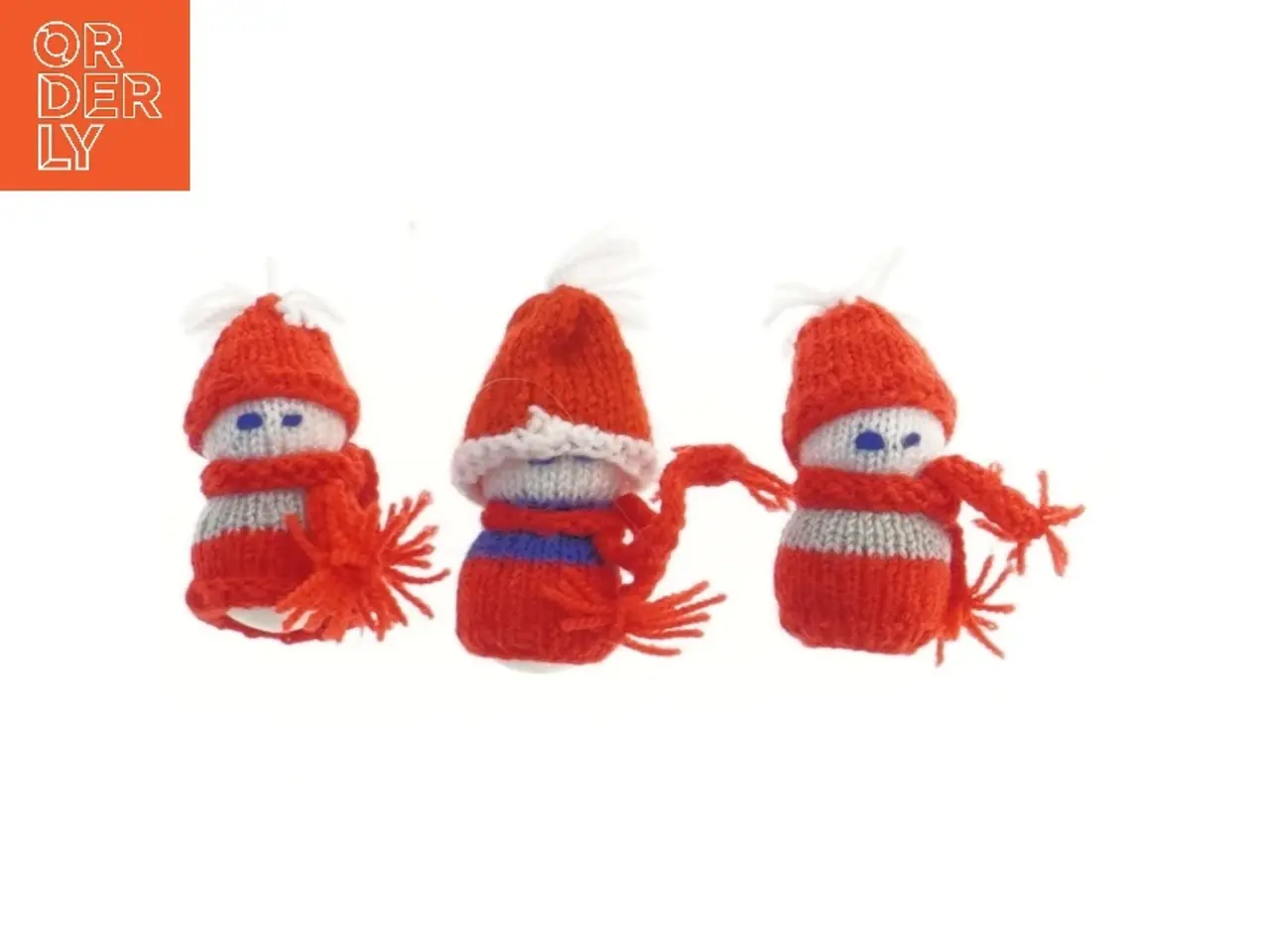 Billede 1 - Strikket julefigur sæt (str. 6 cm)