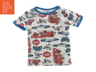 Børne T-shirt med køretøjsprint fra H&M (str. 98)