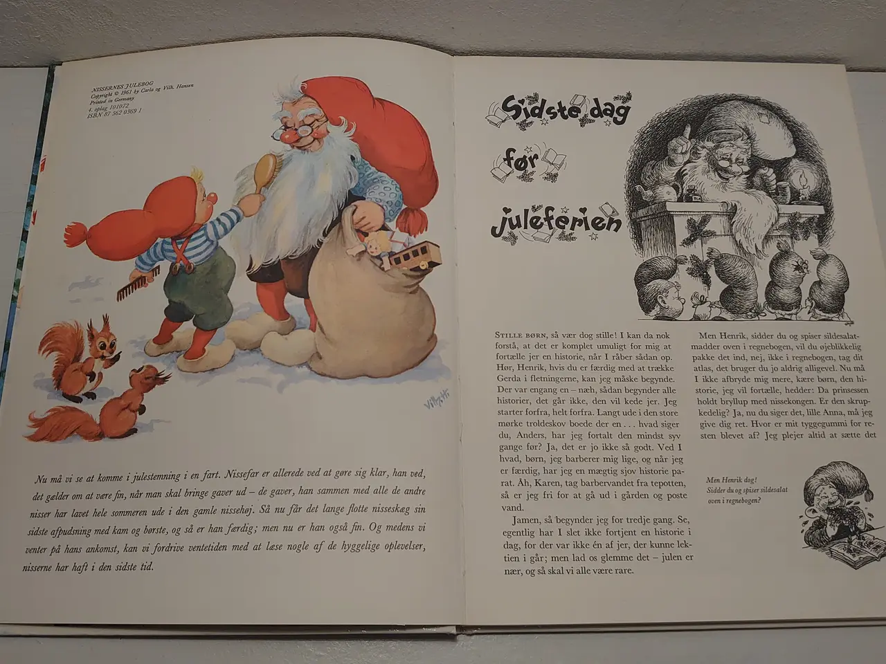 Billede 3 - Carla Hansen: Nissernes Julebog. 1.udg. 1961