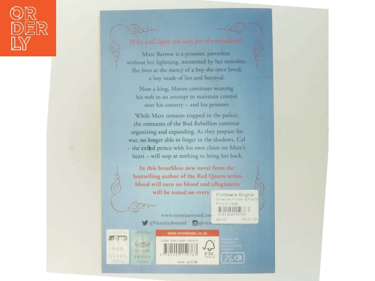 Billede 3 - King's cage af Victoria Aveyard (Bog)