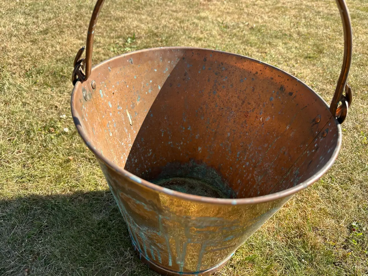 Billede 3 - Vintage kobber spand