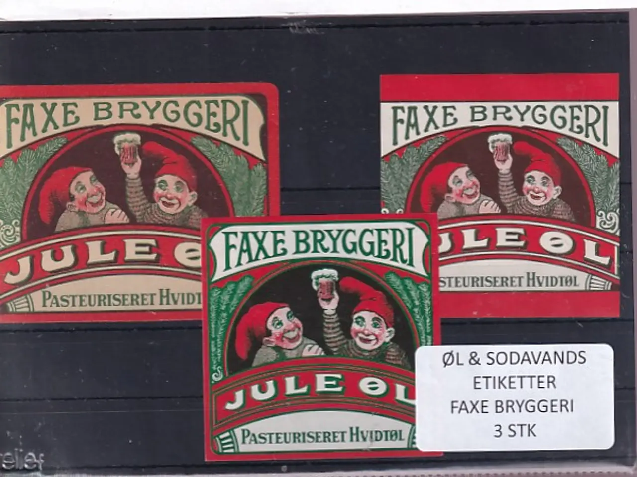 Billede 1 - Øl og Sodavands Etiketter - Faxe Bryggeri - 3 Stk.