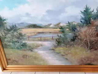 1 stort billede med naturmotiv 84 cm x 69,5 cm