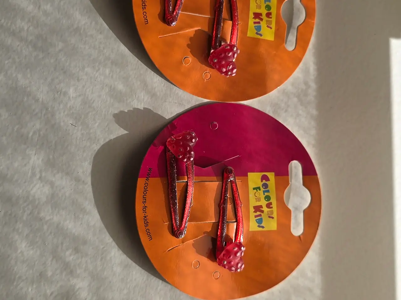 Billede 2 - Glitter-hårspænder med hjerter – 3 pakker