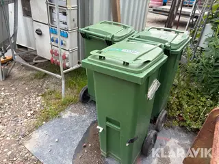 Affaldscontainere med hjul 3 styk
