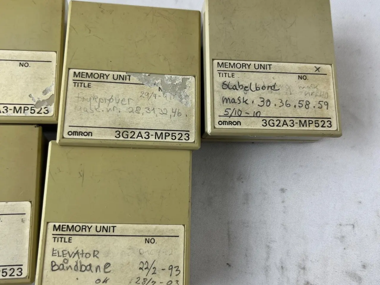 Billede 7 - Omron 3G2A3-MP523 Memory Unit parti of 5 PLC