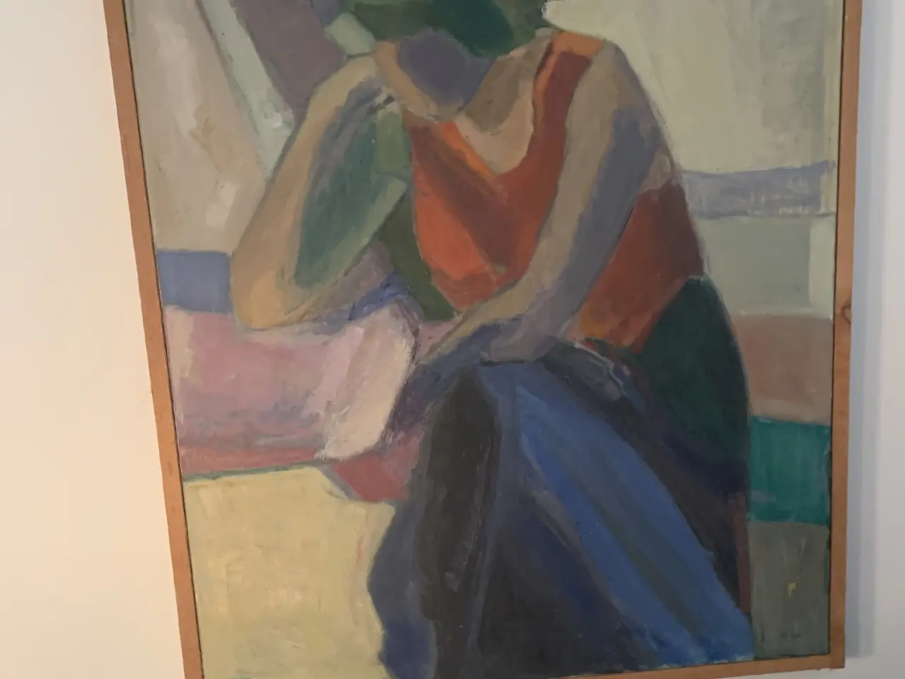 Billede 1 - Oliemaleri af Thue Nørgaard har desværre ikke plad