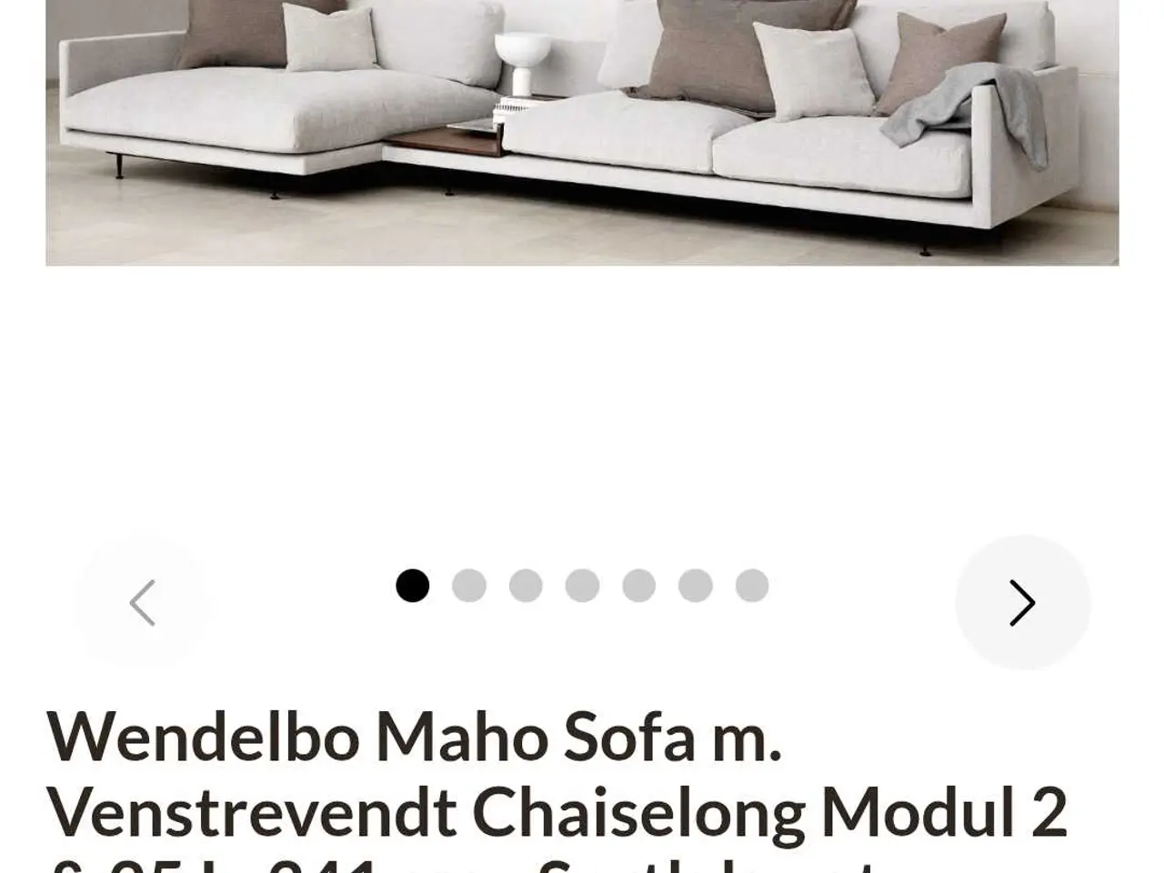 Billede 1 - Wendelbo maho sofa(Helt Ny)