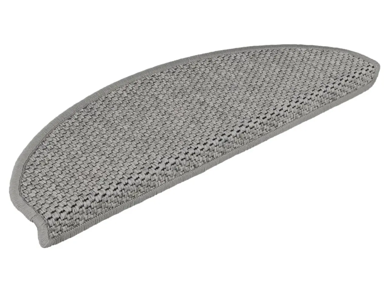 Billede 3 - Selvklæbende trappemåtter i sisal-look - 15 stk., sølv, 65×21×4 cm
