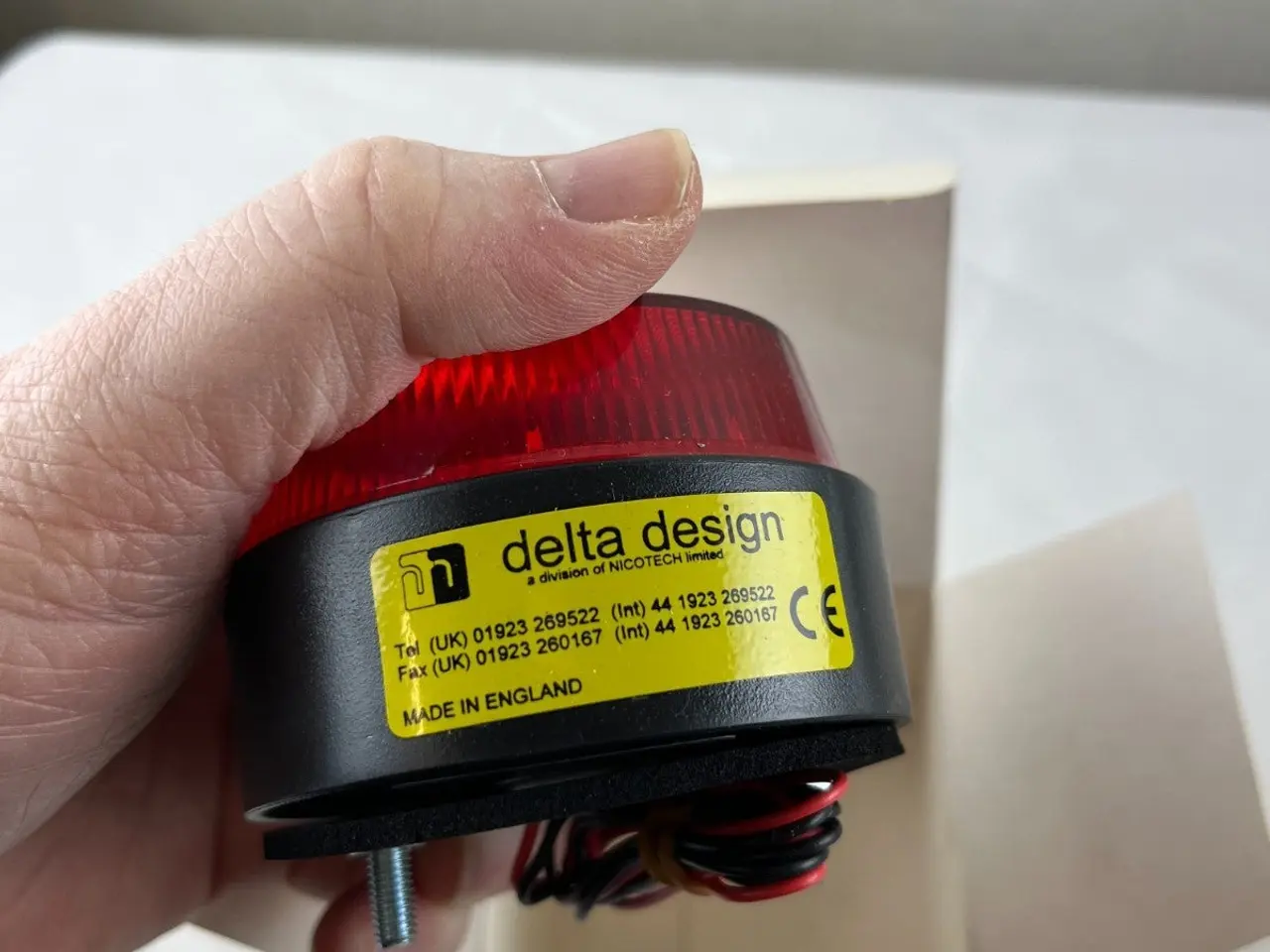 Billede 6 - Delta Design LP1x06/1 Red Xenon Warning Beacon 6V