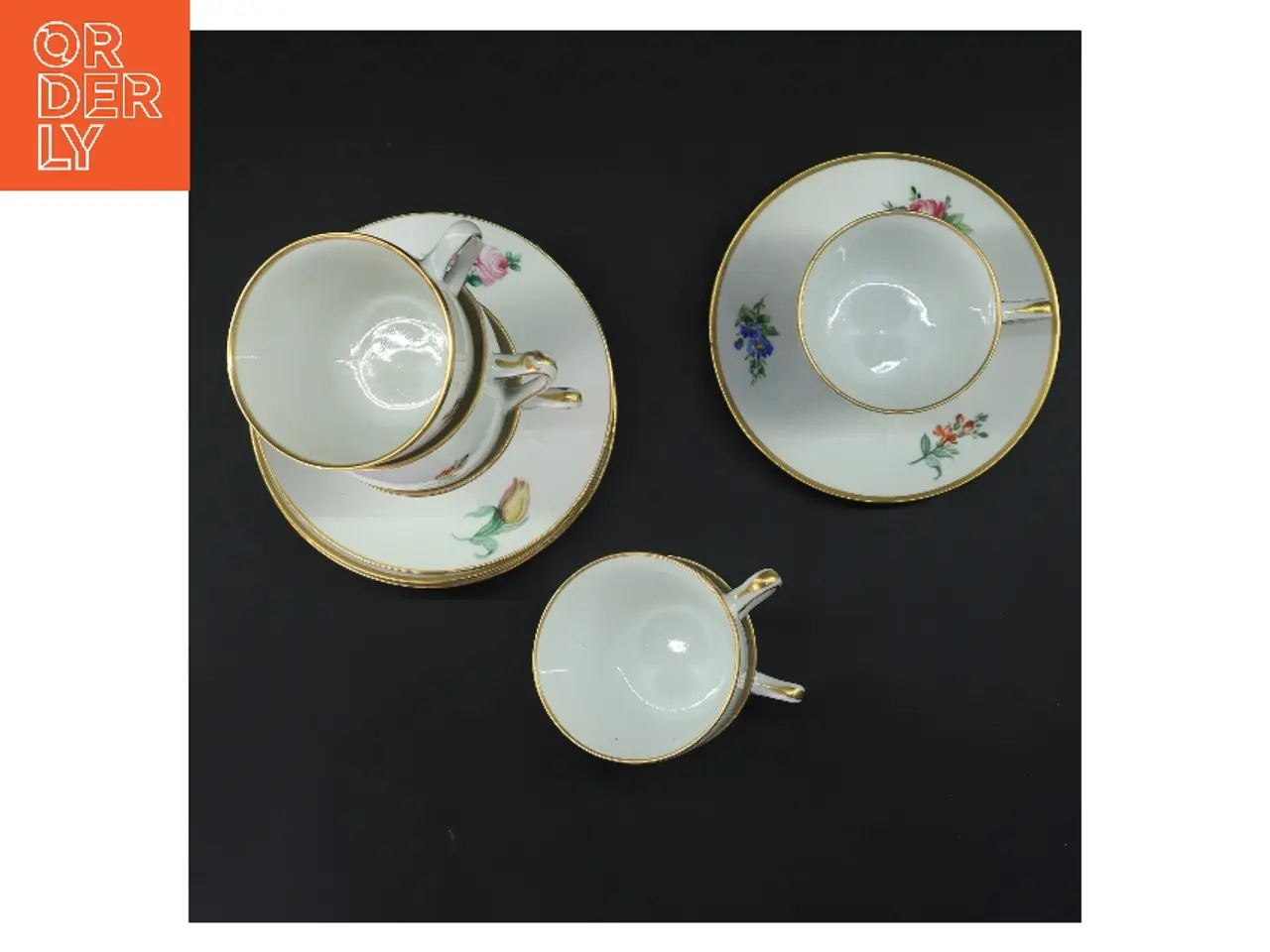 Billede 3 - Kaffekop og underkop sæt fra B&G (str. 6 stk Ø 7,5 & 13,5 cm)