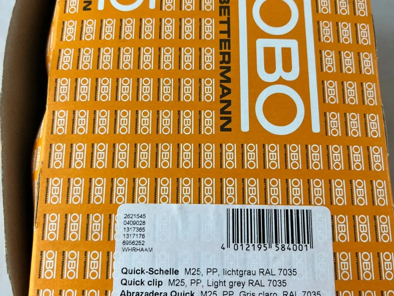 Billede 4 - OBO Bettermann Quick-Schelle M25 2955 Pipe Clips
