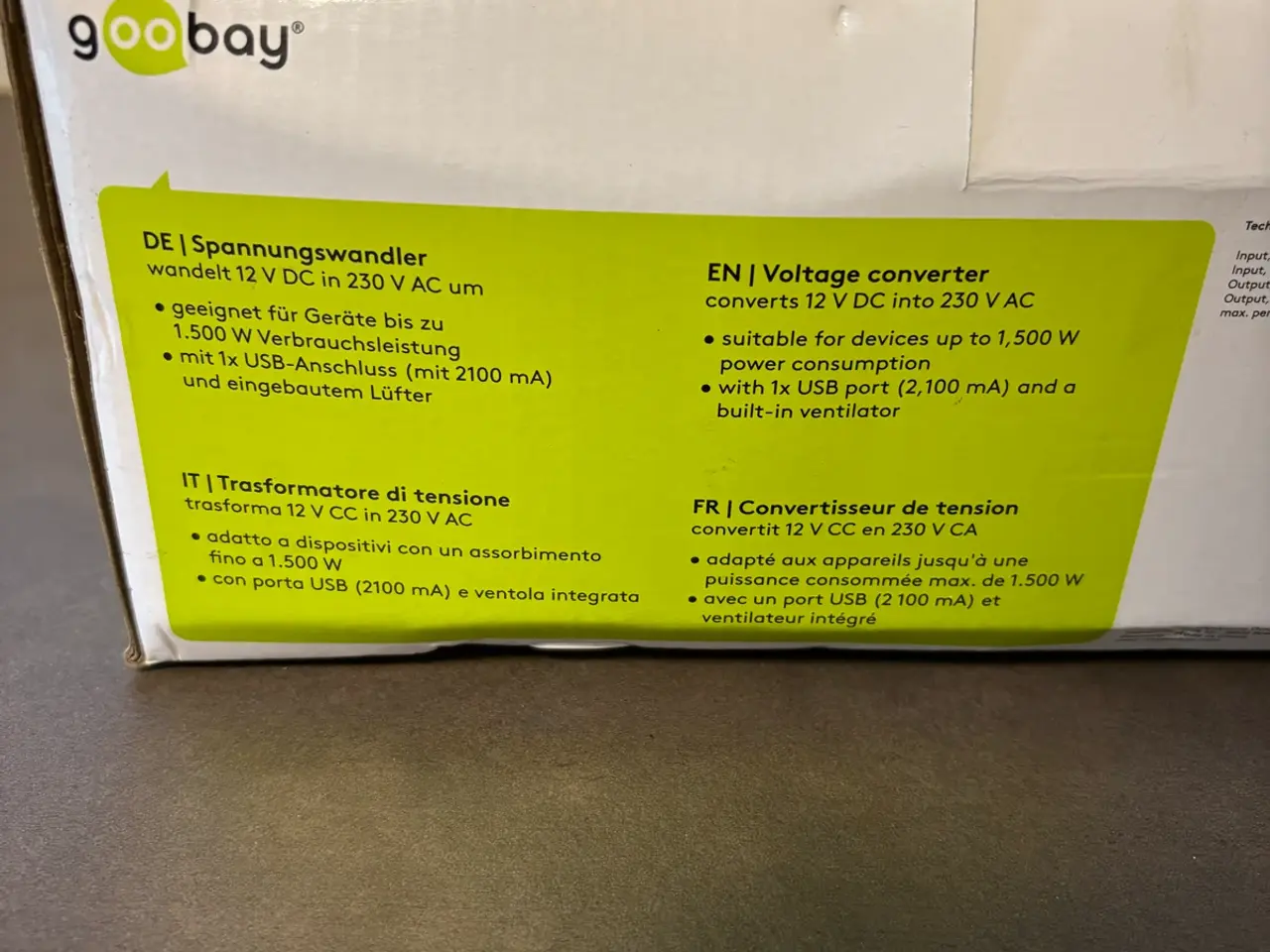 Billede 2 - Goobay inverter