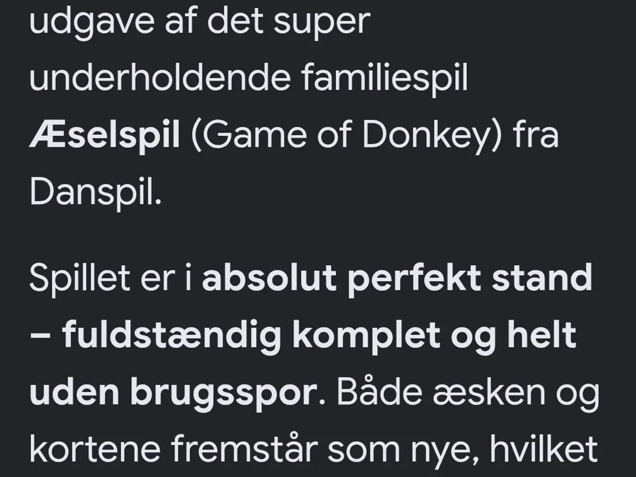Billede 5 - Retro Æselspil ( Danspil) komplet