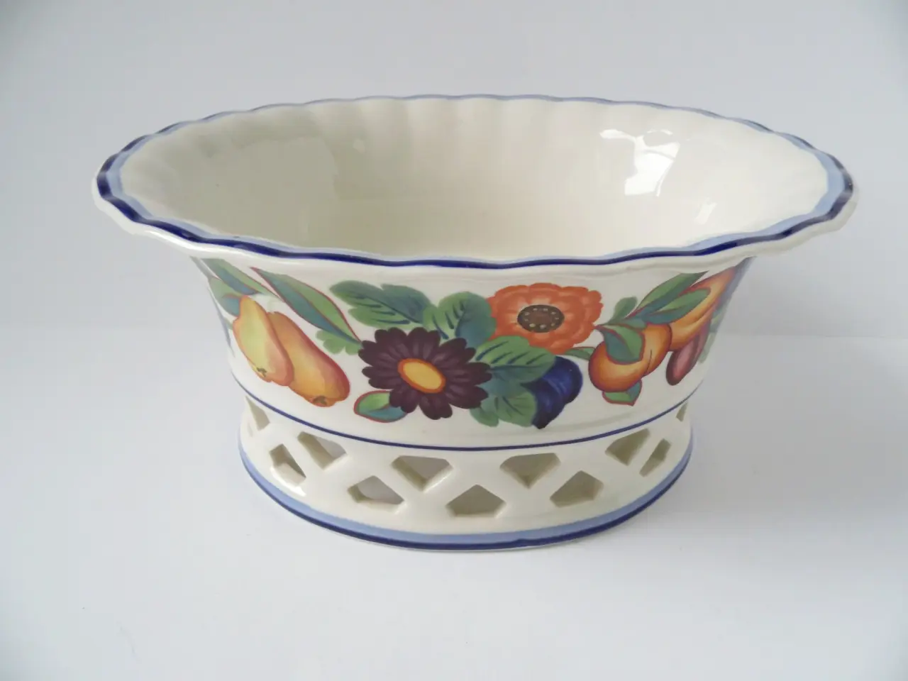 Billede 1 - Royal Copenhagen Golden Summer Frugtkurv