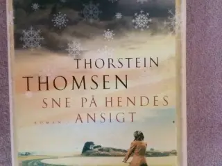 Sne på hendes ansigt