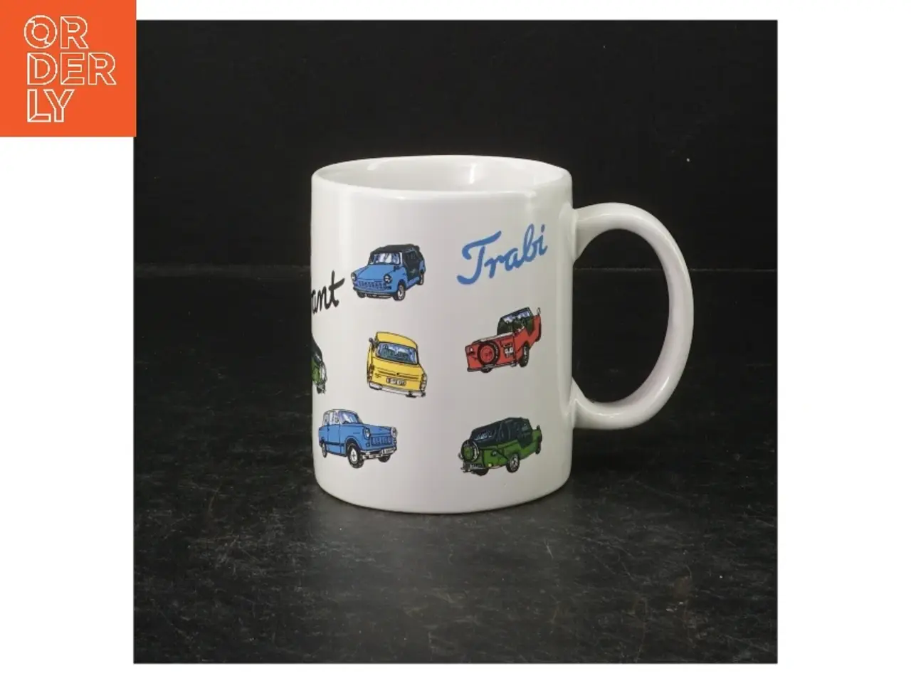 Billede 1 - Kaffekrus med bilprint (str. 9,5 cm)