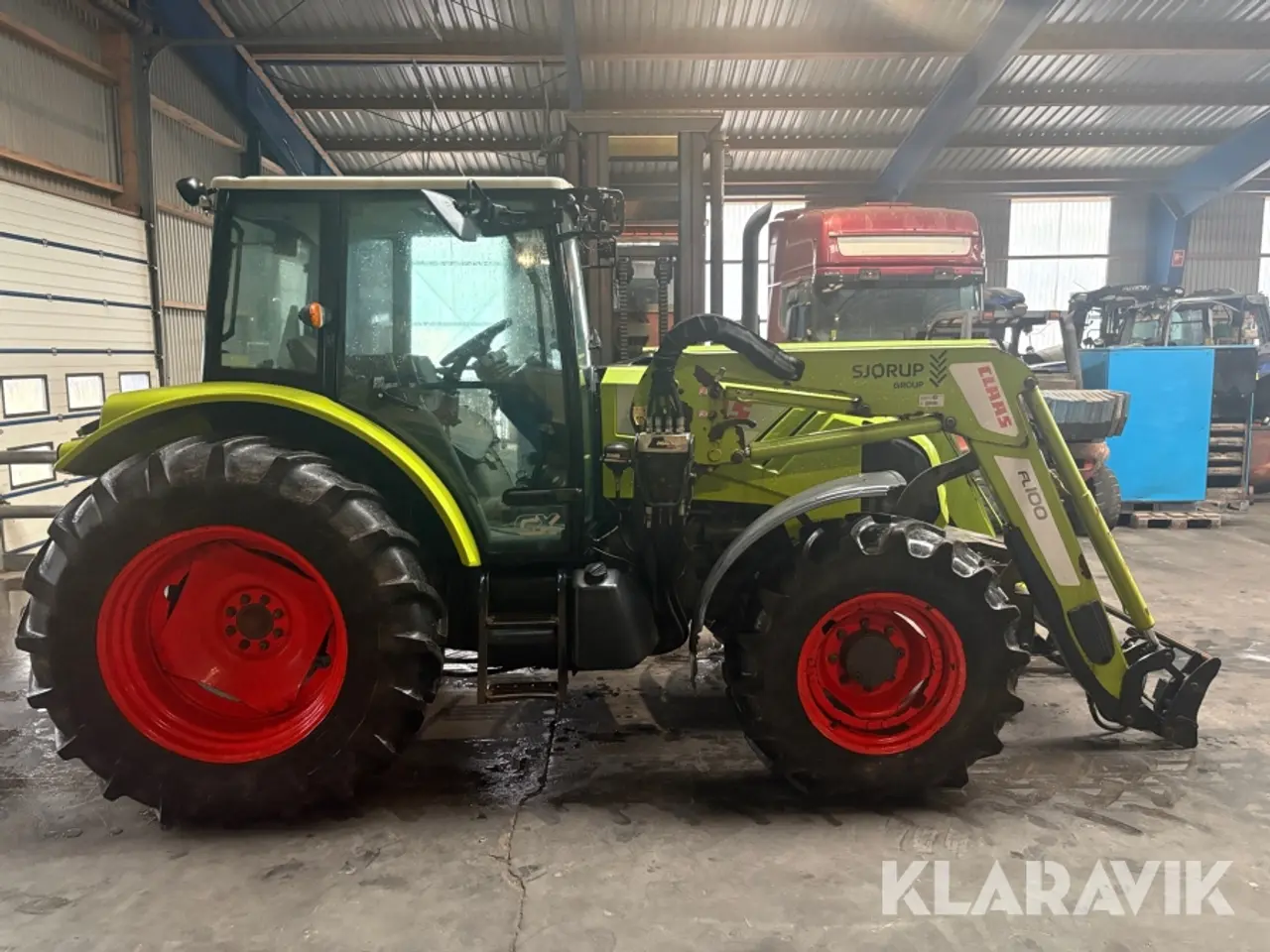 Billede 6 - Traktor Claas 340 Axos med frontlæsser