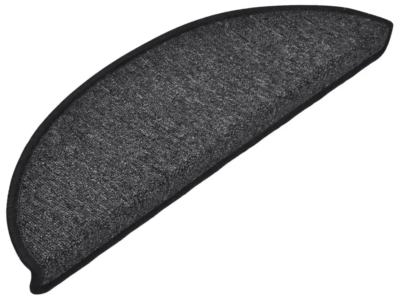 Billede 3 - Trappemåtter halvrunde - 15 stk. antracit, 56×17×3 cm