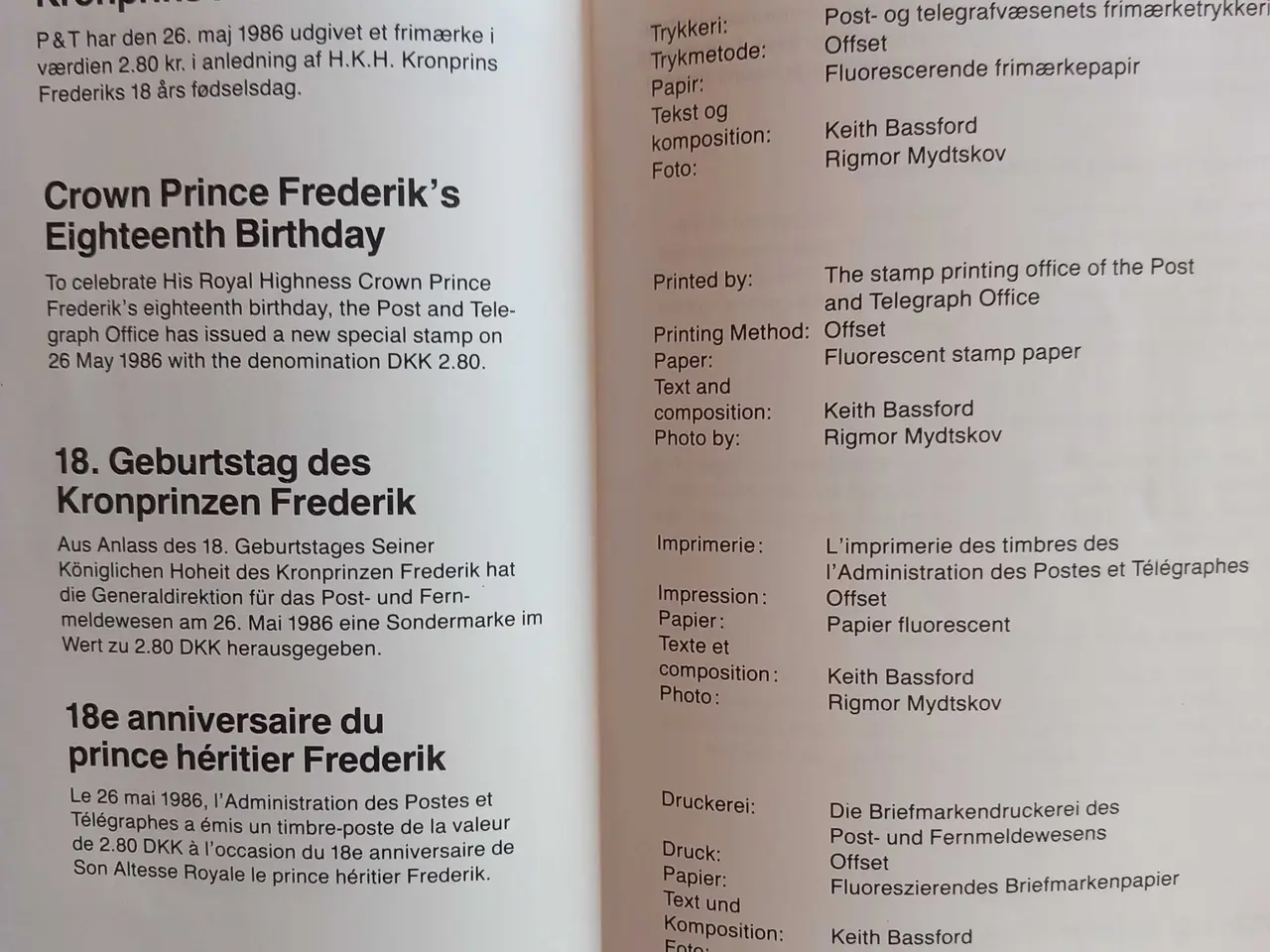 Billede 3 - Kronprins Frederik atten år FDC