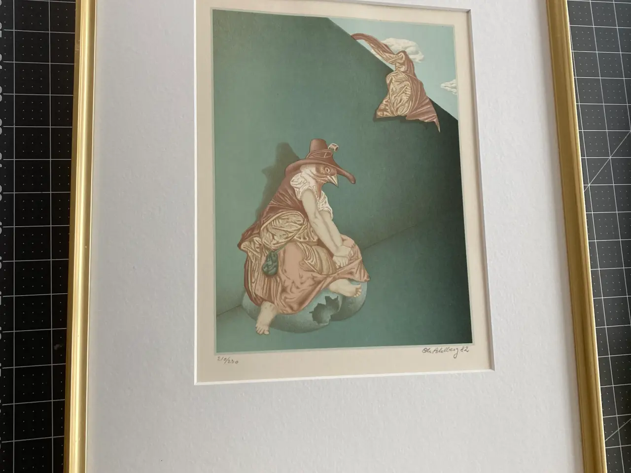 Billede 1 - Ole Ahlberg litografi