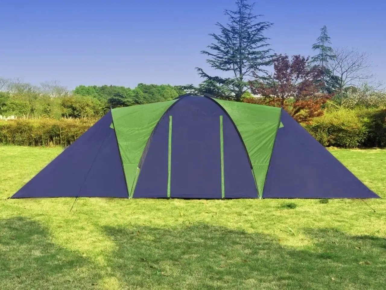 Billede 7 - 9-personers campingtelt stof blå og grøn